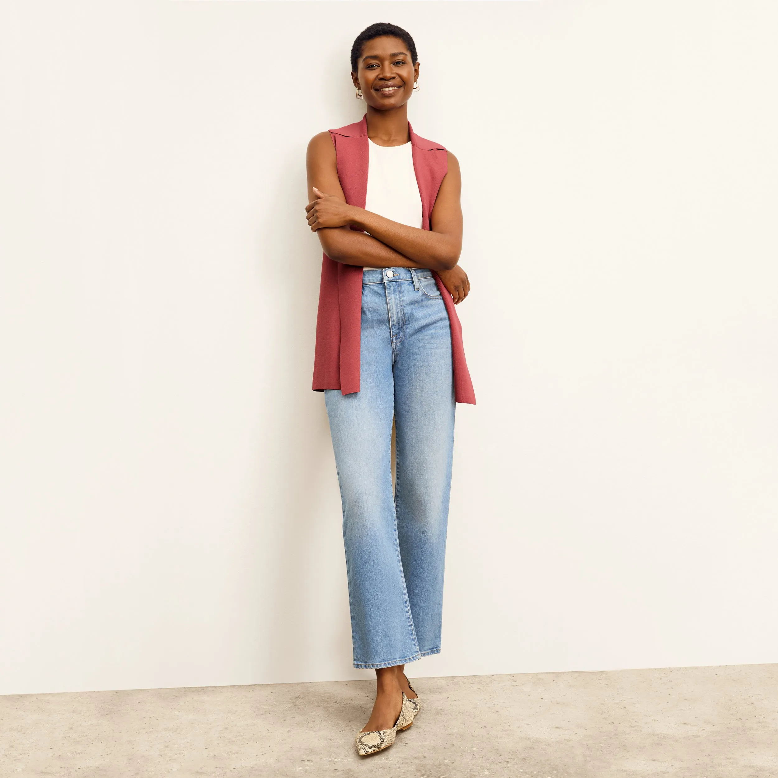 FRAME Le Jane Ankle :: Deep Water Sun Protection Fabric Smooth Zipper Integration