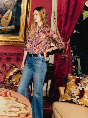 Natural Fiber Blend Francesca Top in Toulouse