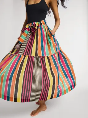City Wear Chic Look Franc?oise Skirt in Ibiza Stripe