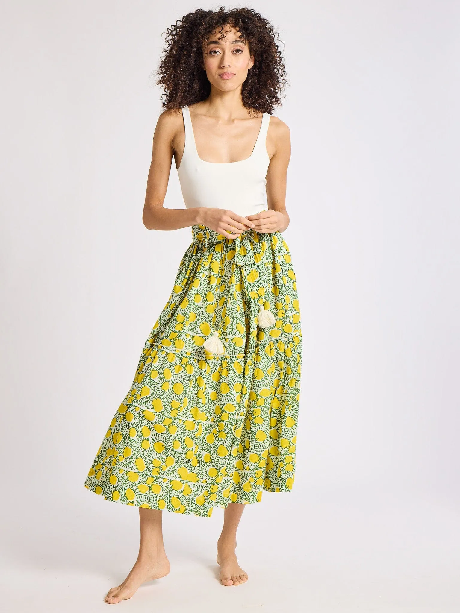 Fashion Pulse Franc?oise Skirt in Lemons