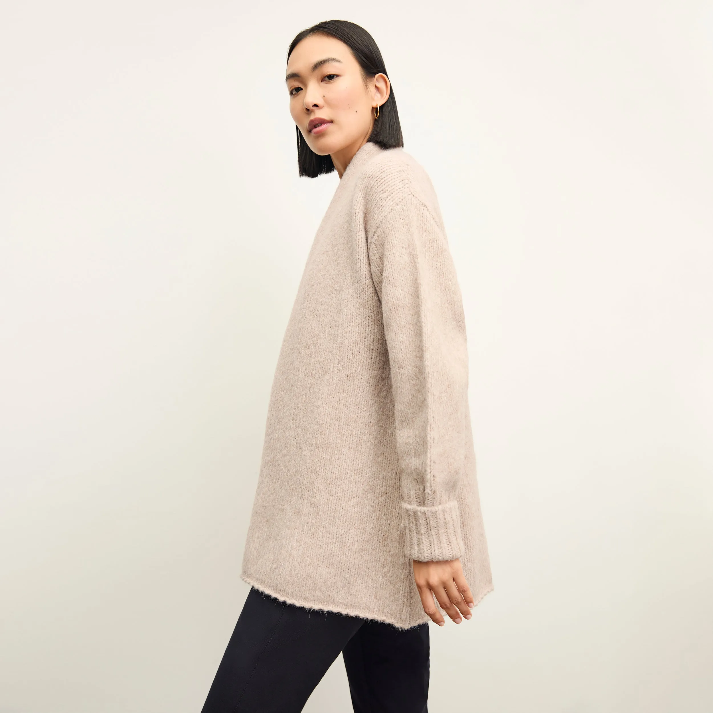 Frederick Cardigan - Alpaca :: Walnut Temperature Regulating Fibers Ventilated Panel Design
