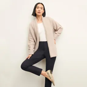 Interlock Knit Frederick Cardigan - Alpaca :: Walnut