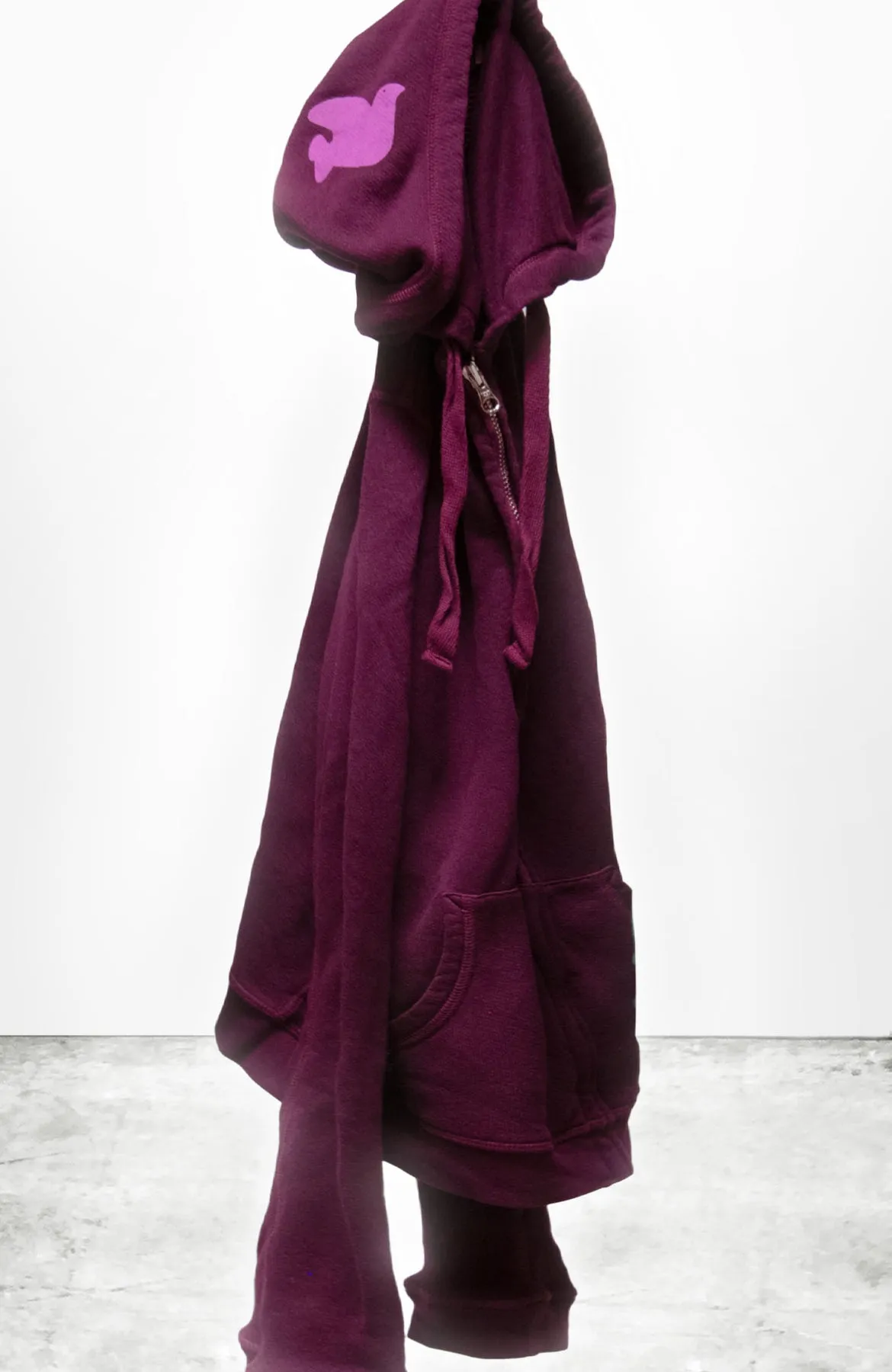 Temperature Control Fabric AntiStaticInnerLining FREECITY SUPERFLUFF LUX ZIP HOODIE