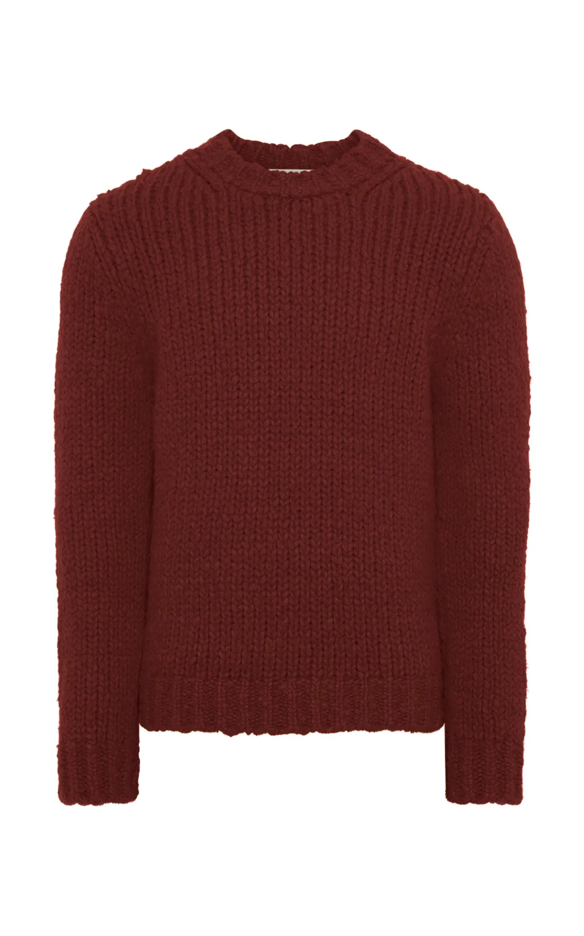 Lawrence Knit Sweater in Burnt Sienna Welfat Cashmere Classic Layer All Day Wear