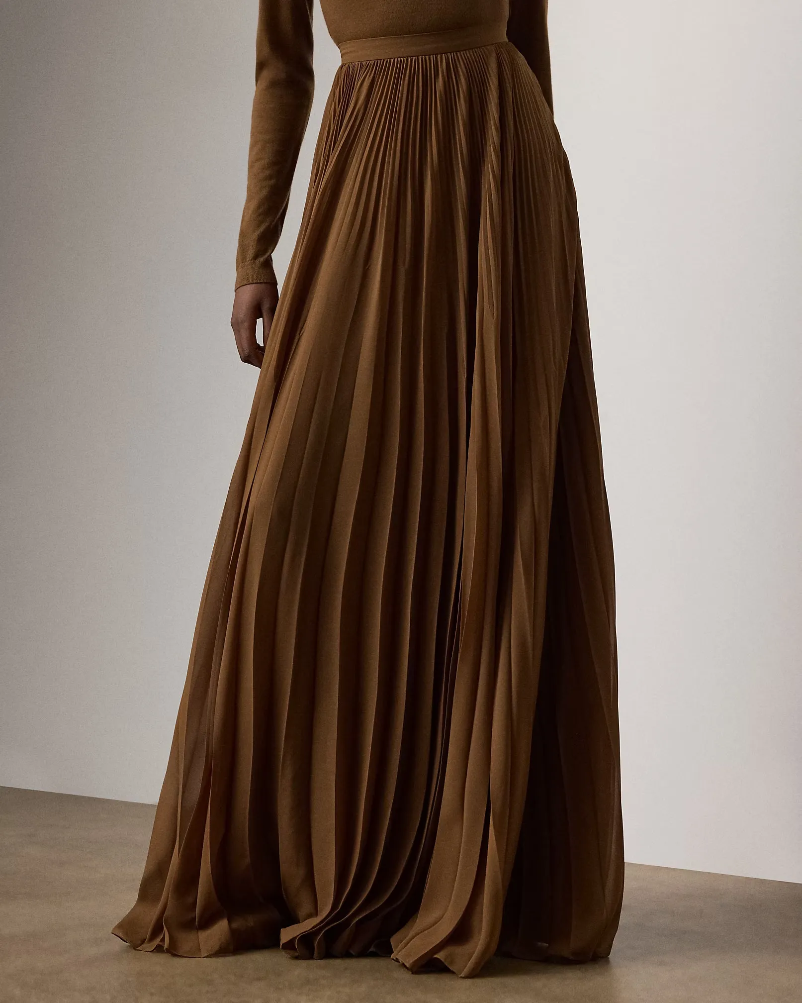 RALPH LAUREN COLLECTION CHIFFON SKIRT Urban Edge raw hem