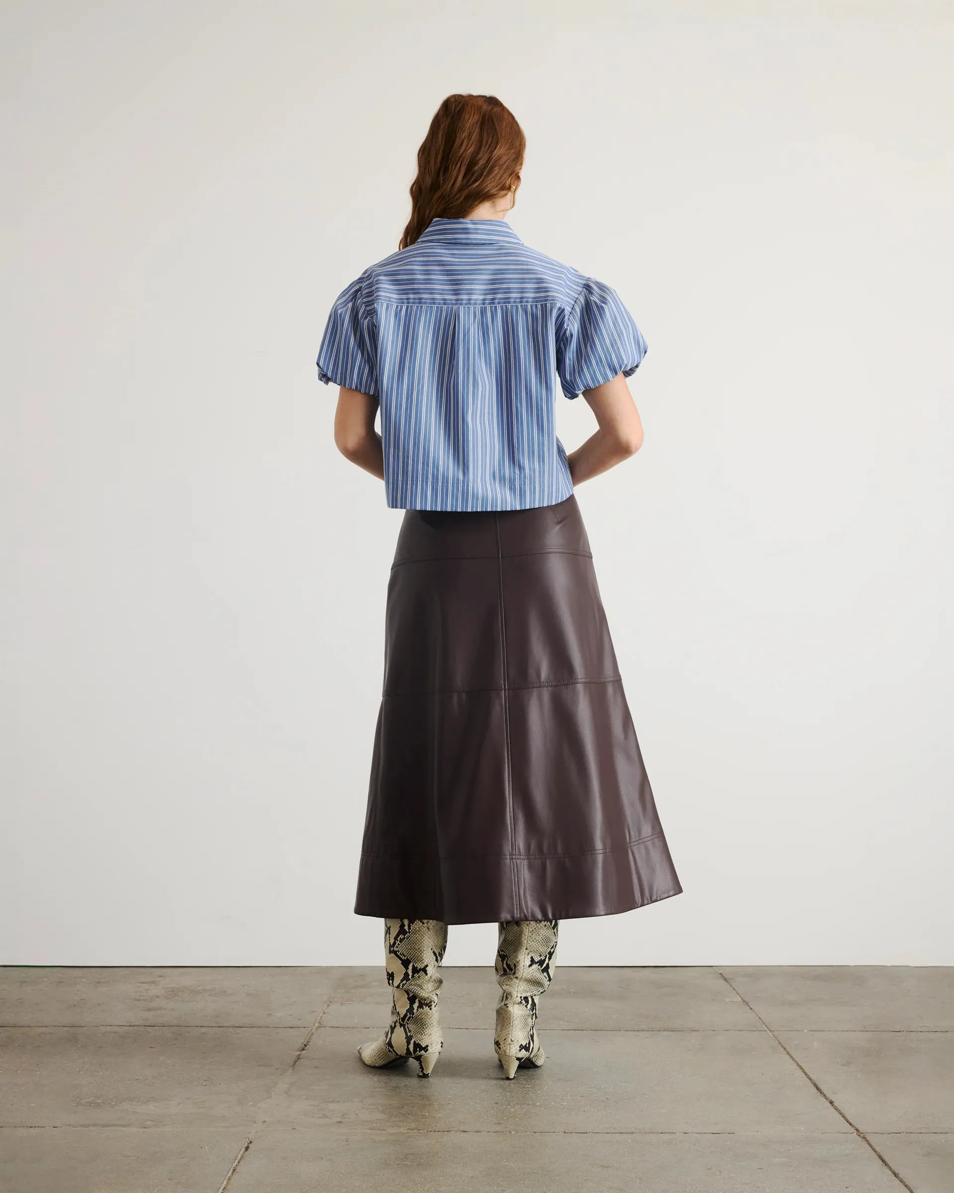 TANYA TAYLOR ELZA TOP HighNeck ReinforcedStitching