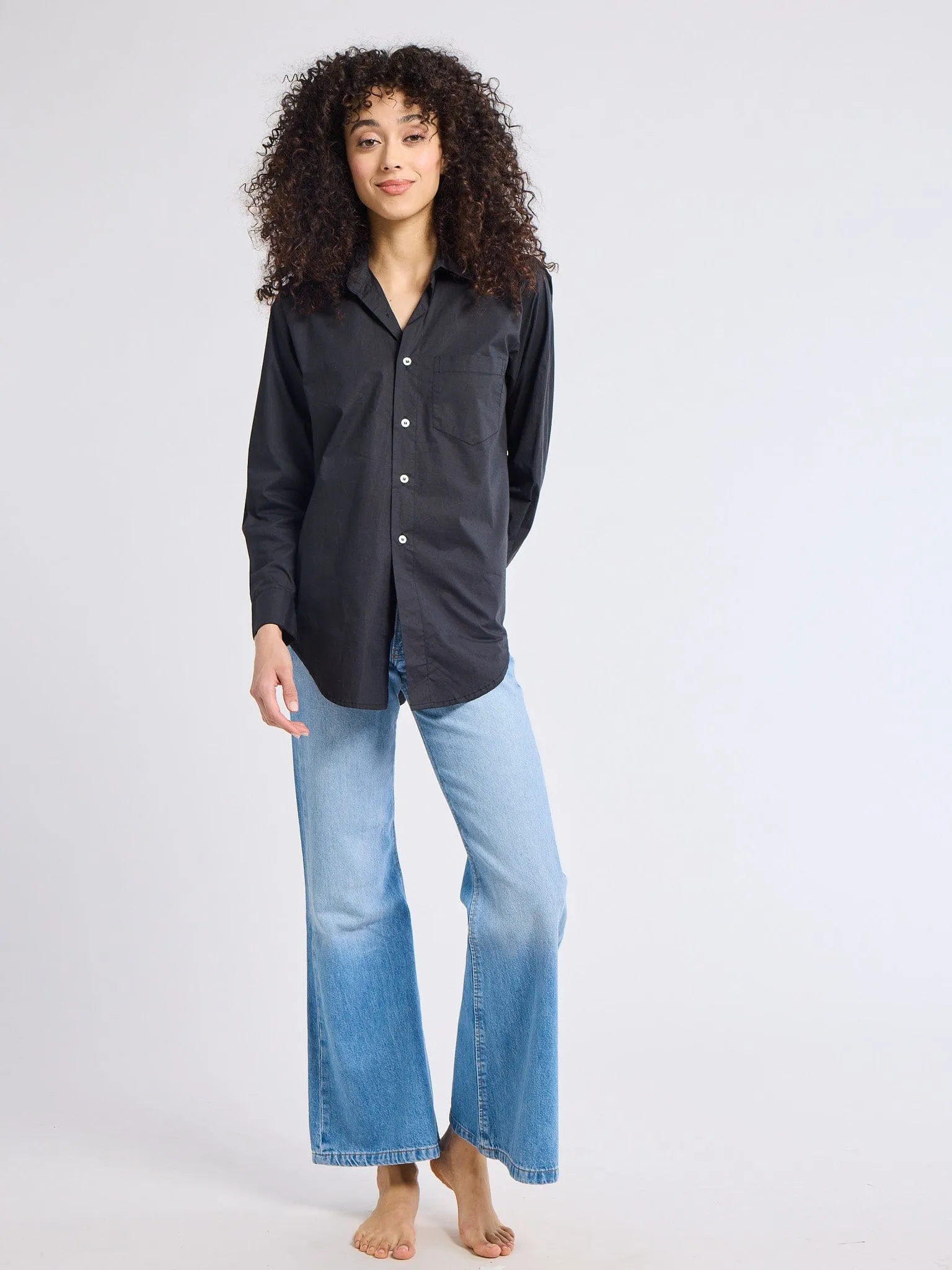 Sofia Top in Black Fashionable Shirt