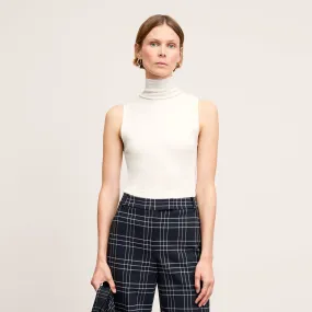 Jett Tank - Organic Ribbed Pima Cotton :: Ivory FrayResistant Fabric