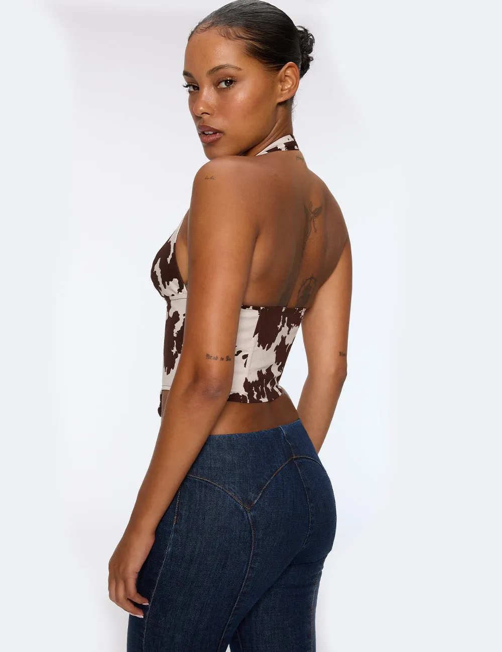 UVProtection MARA CORSET - COW PRINT