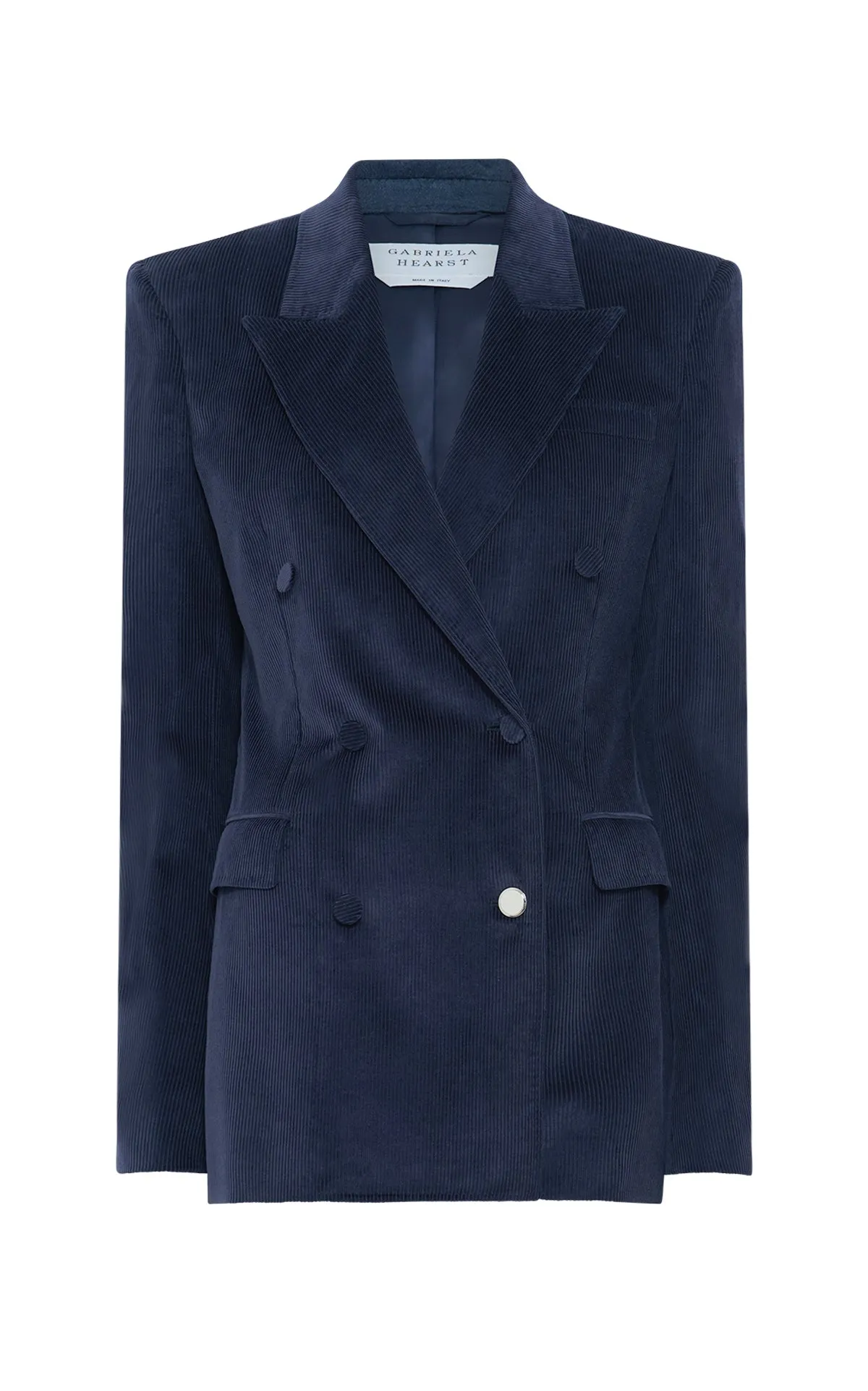 Gavin Blazer in Dark Navy Sea Island Cotton Corduroy Multipurpose Layering Piece