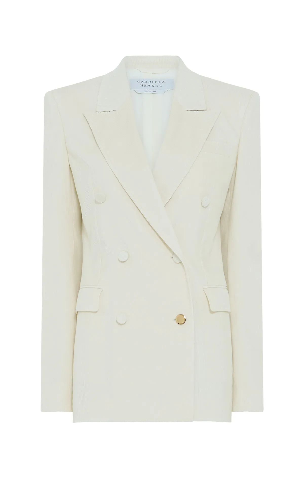 Odor Resistant Technology NoSlipGripperBand Gavin Blazer in Ivory Sea Island Cotton Corduroy