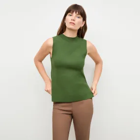 Giulia Top - Eco 365Knit :: Basil Ultra Soft Handfeel