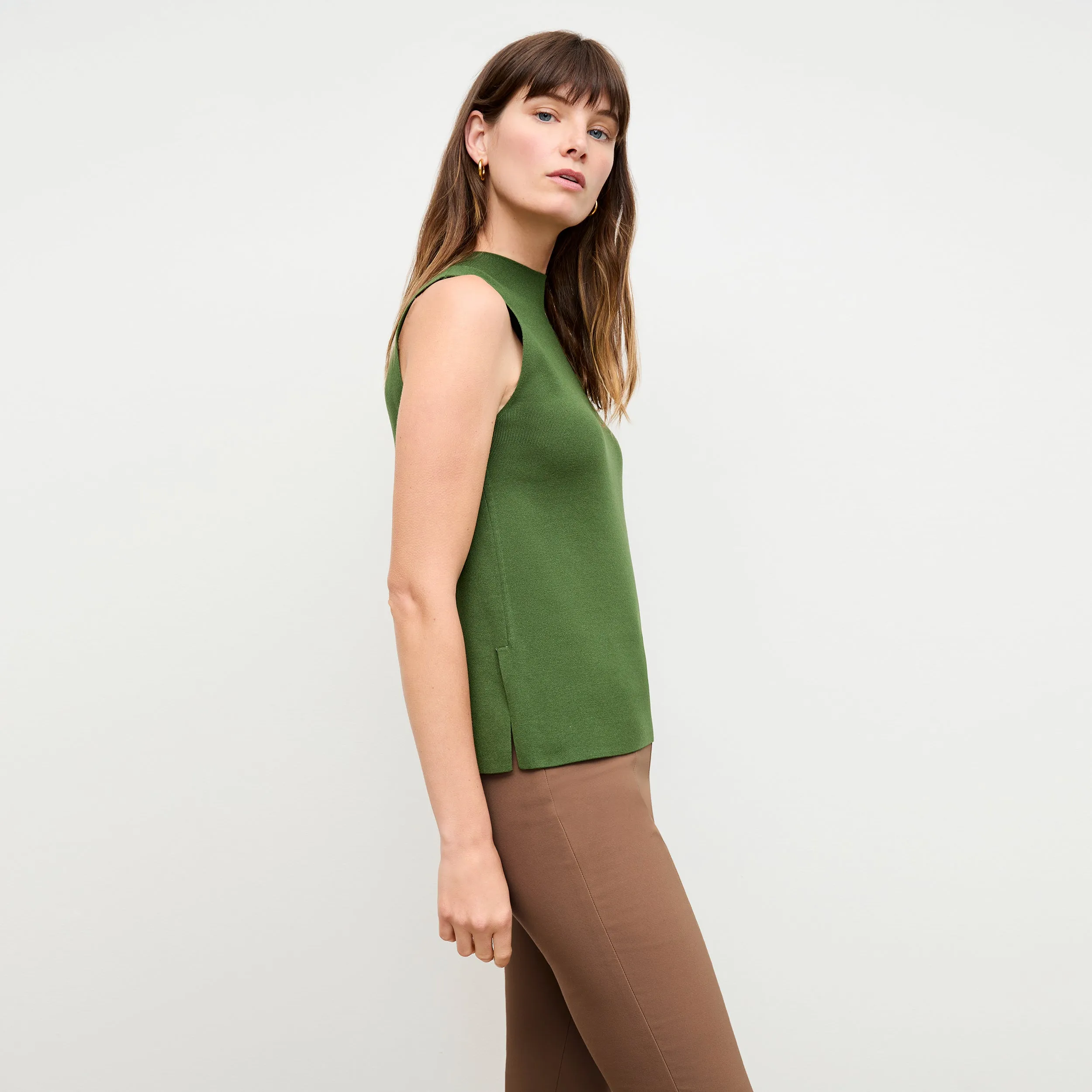 elegant design Giulia Top - Eco 365Knit :: Basil