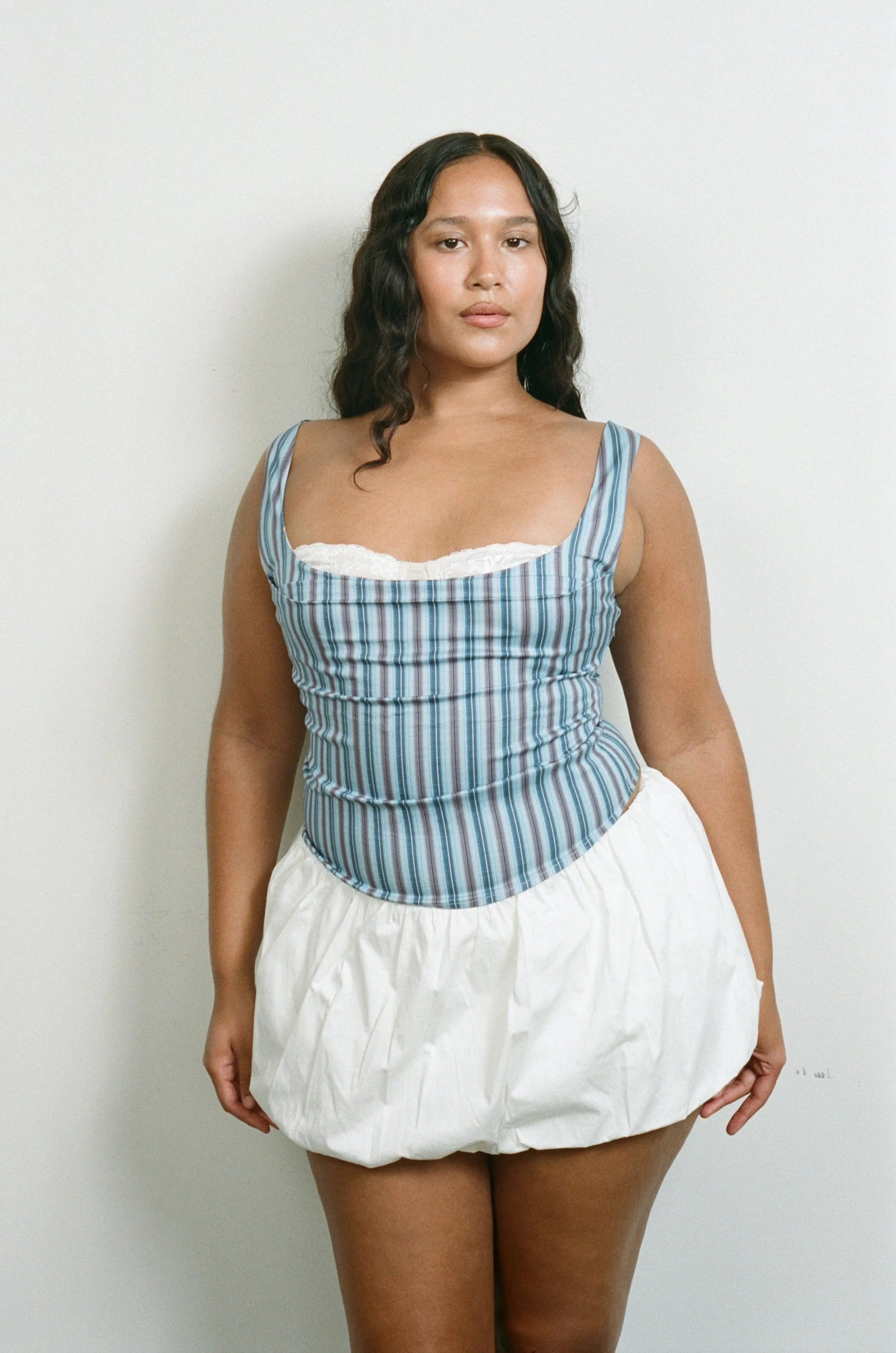 Zip-off legs GRACE SKIRT - DOVE