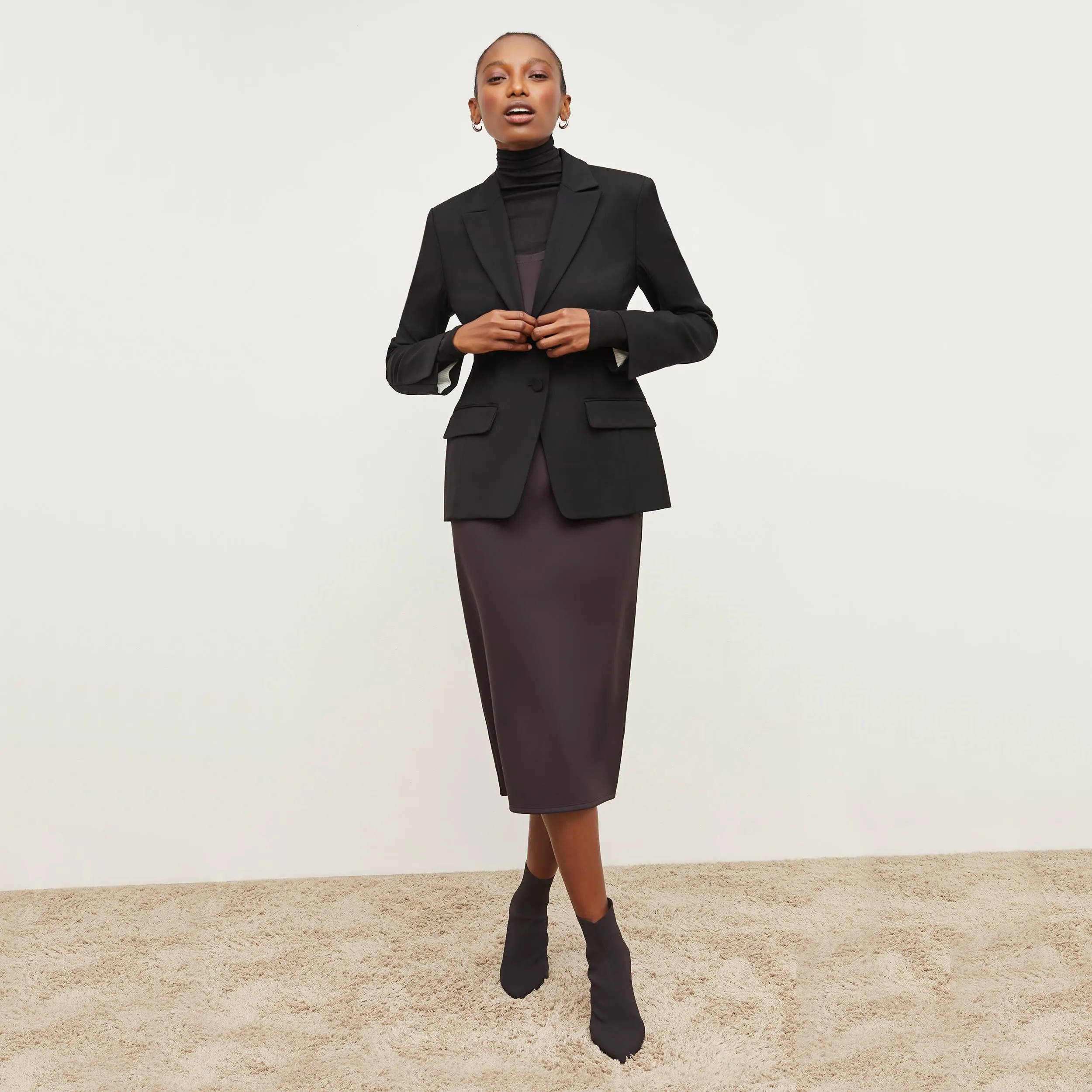 TactileWeave Elsa Dress - Light Scuba :: Haze