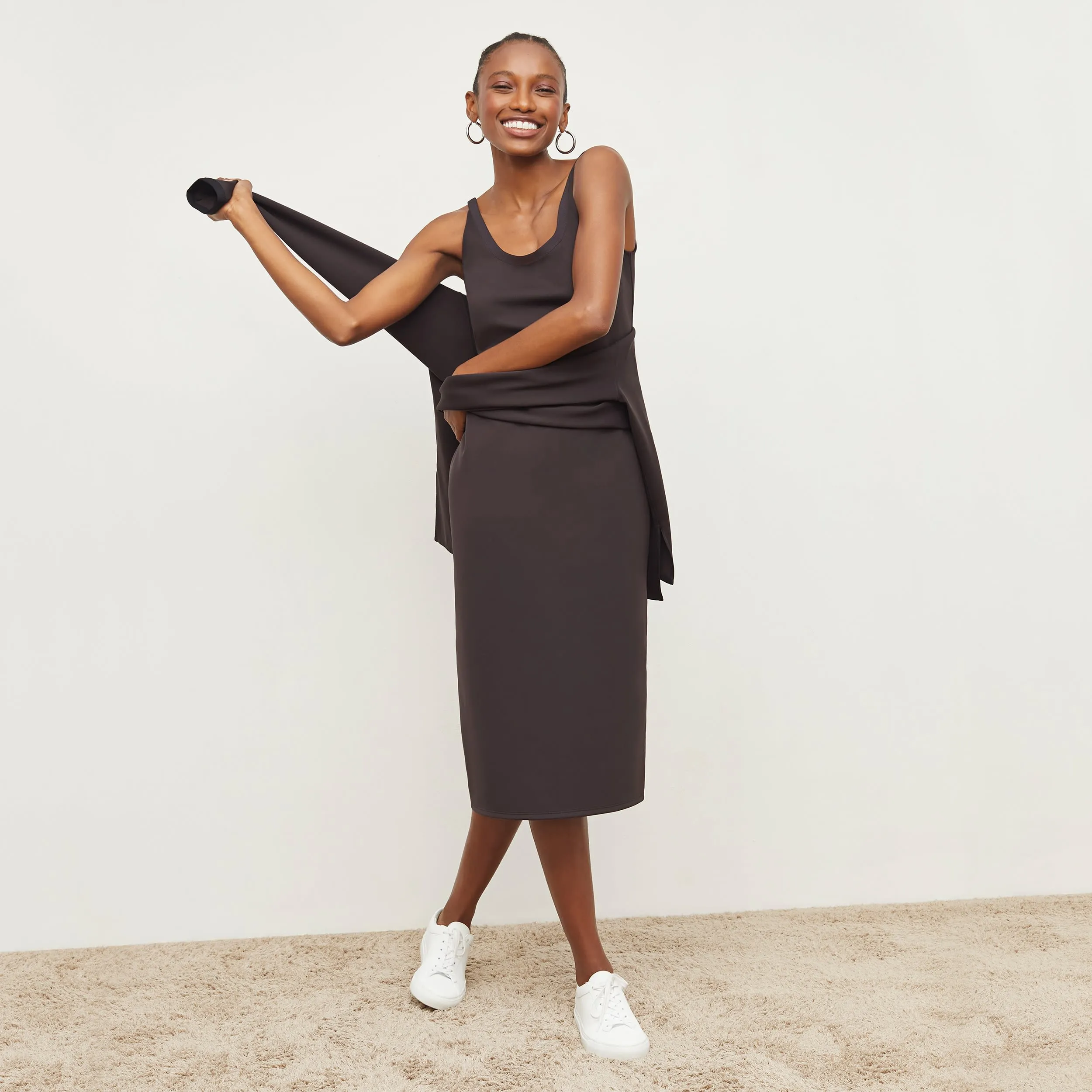 Elsa Dress - Light Scuba :: Haze AntiPillingFinish Formal Wear