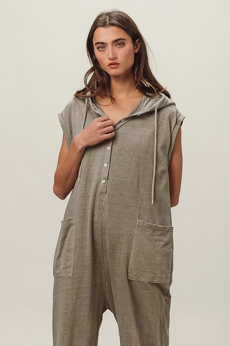 Outdoor Friendly IB1378-01 | FRENCH TERRY JUMPSUIT