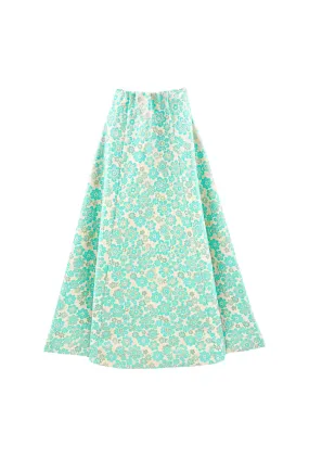 High Rise Design Guest Skirt - Aqua Brightline