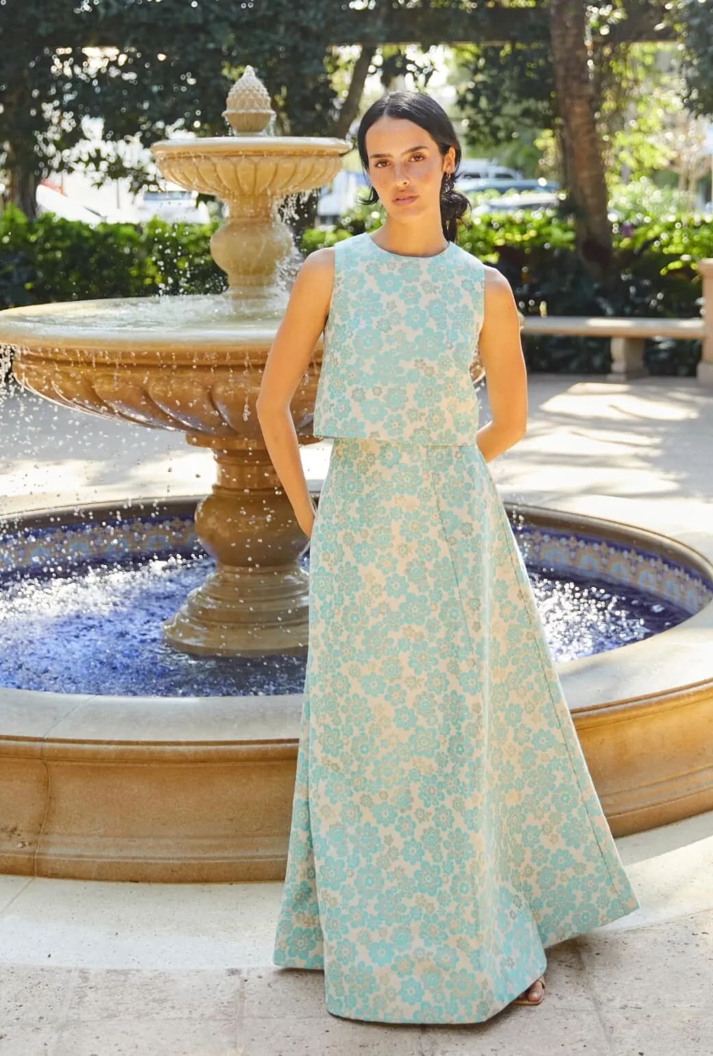 Guest Skirt - Aqua Brightline FlexibleKneePanels