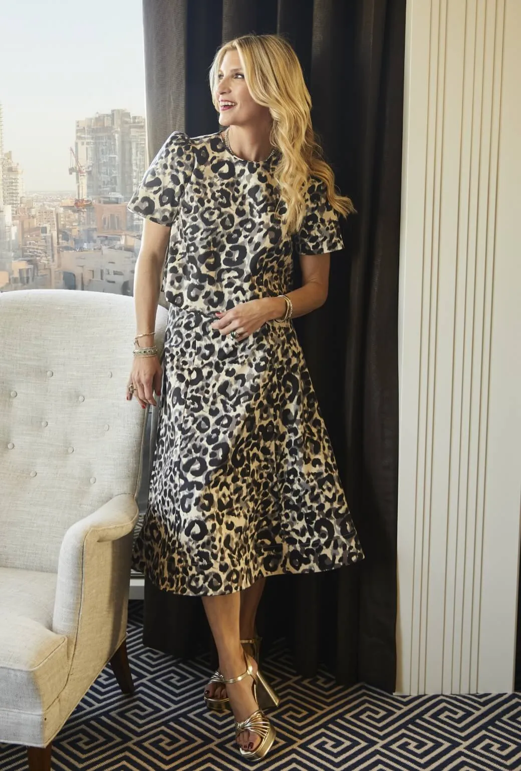 Street Inspired Guest Skirt MIDI - Leopard