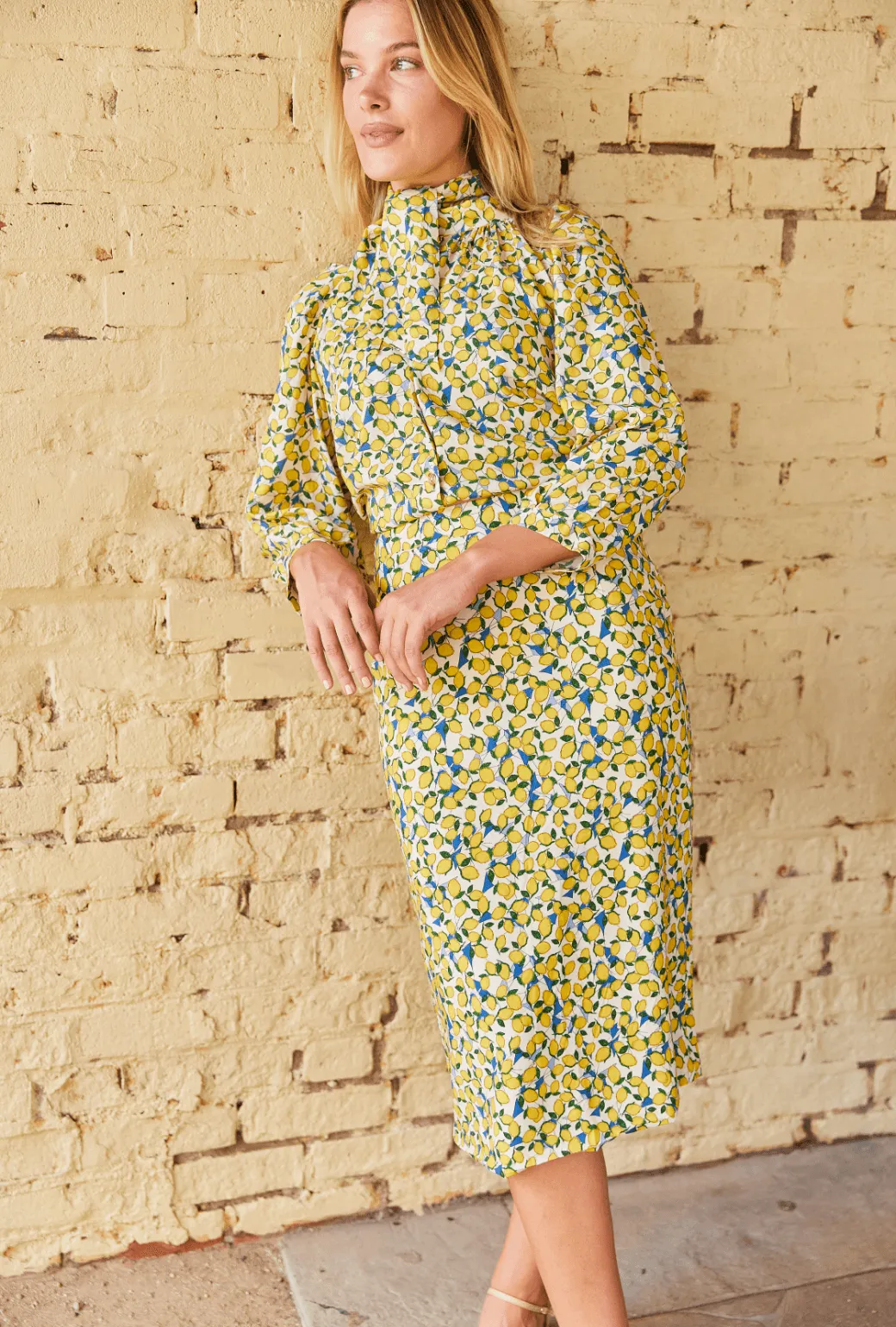 Quick Access Pockets ThermalRegulation Pencil Skirt - Limoncello