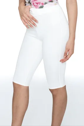 Grid Texture Fabric HARLEY CAPRI - WHITE