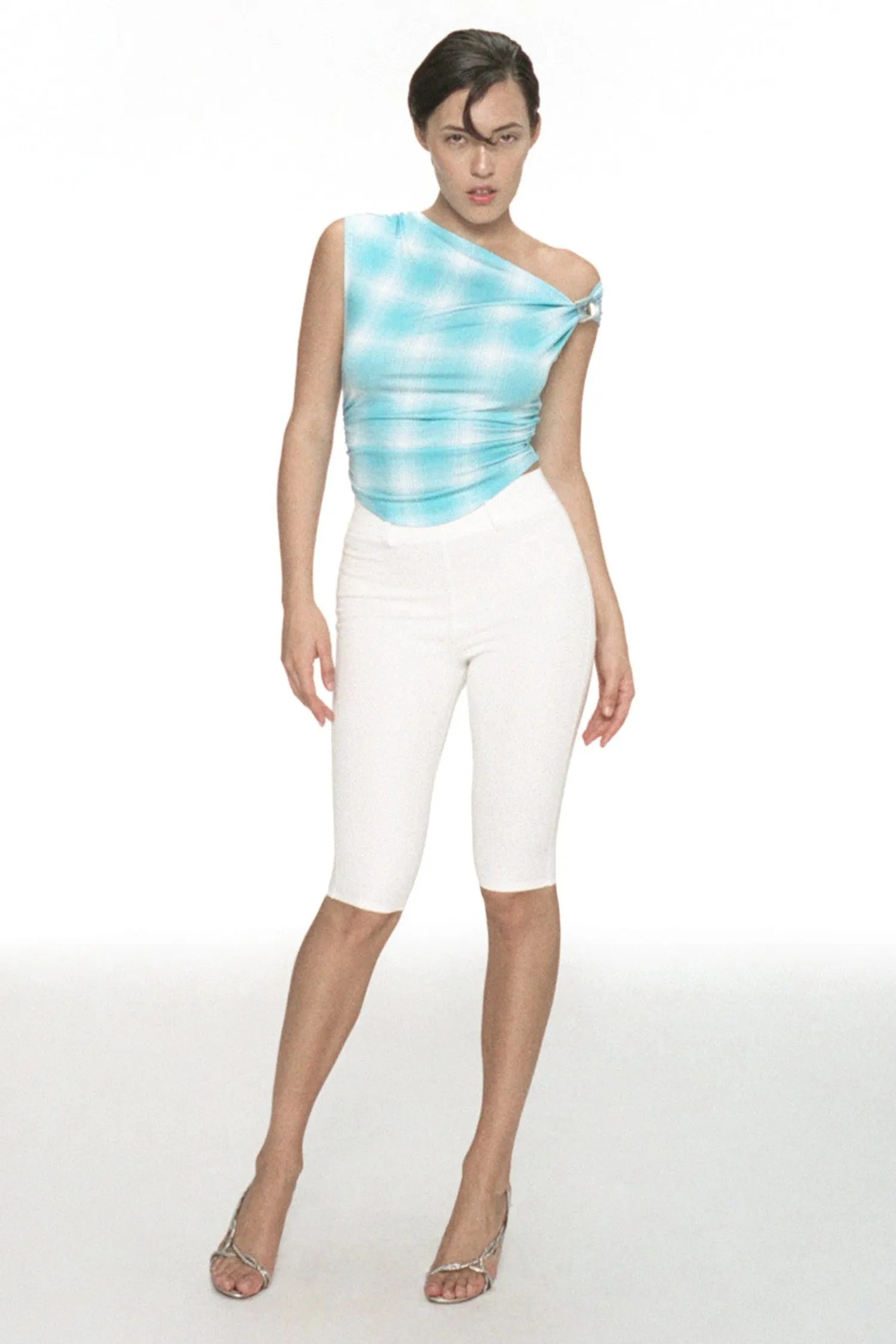 FourWayStretch Formal Tank HARLEY CAPRI - WHITE