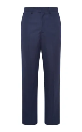 Harold Trouser in Navy Wool Cashmere Flannel Eco Friendly Material