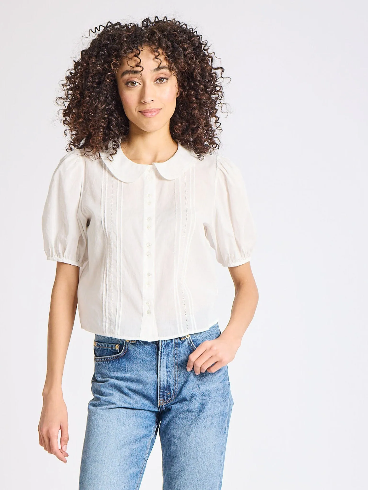 Antistatic Harriet Top in White