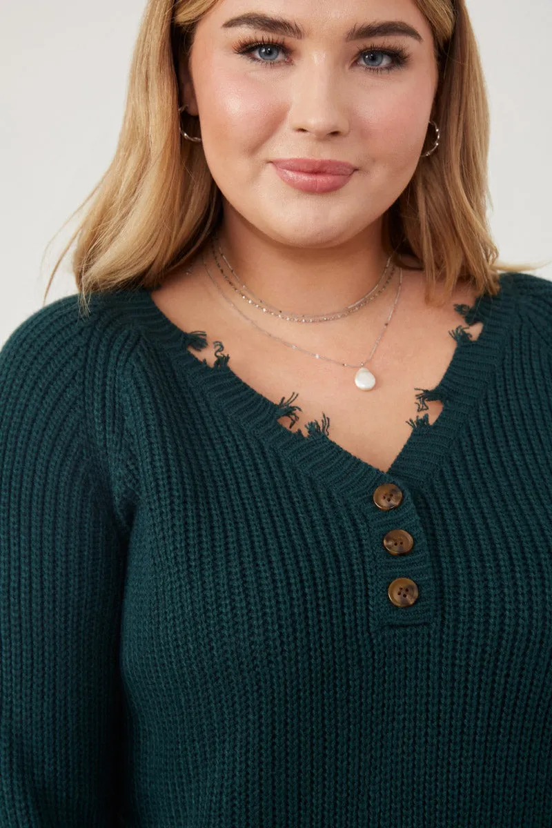 Distressed Button Down Sweater Temperature Regulating Hypoallergenic fabric