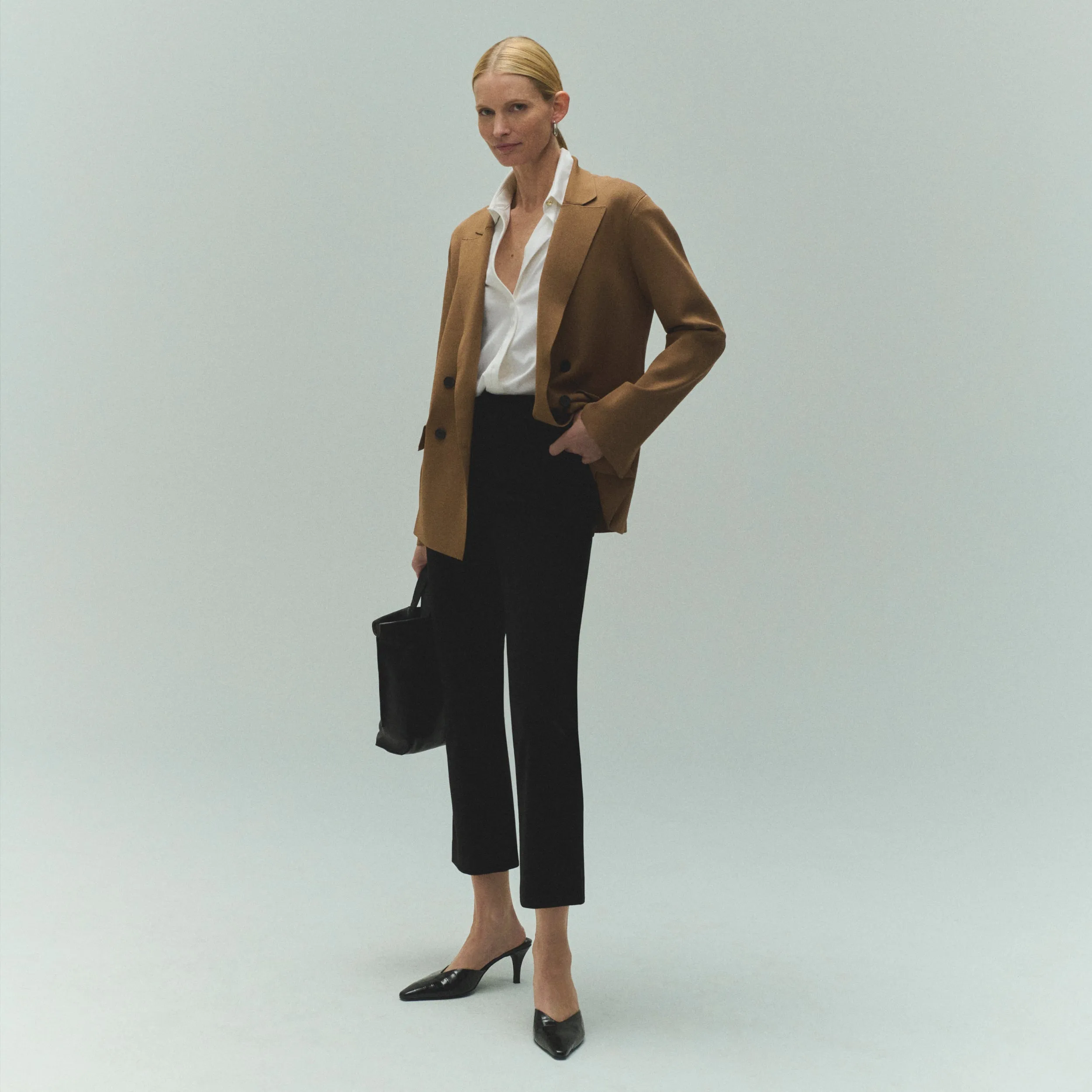 Cody Boyfriend Jardigan :: Saddle AllPurpose Design Elasticated Hem