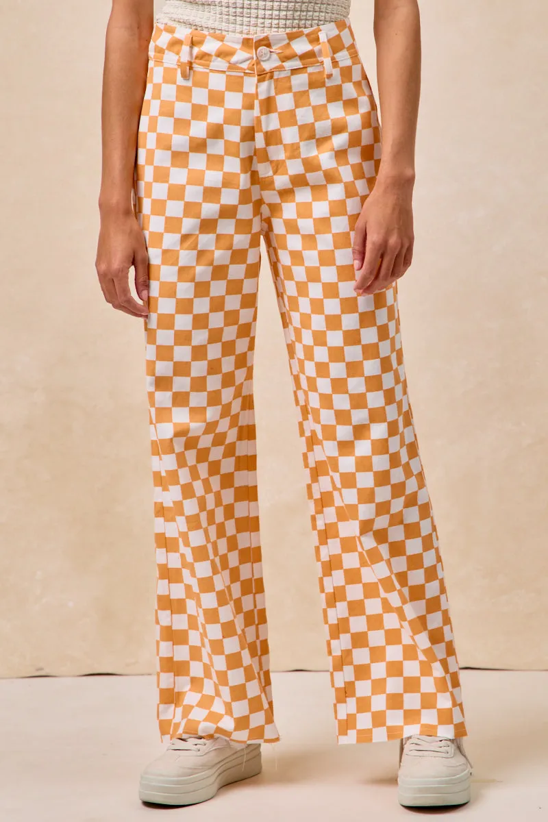 SeamlessPocketDesign IB1708S-05 | GAMEDAY THEME PLAID PRINTED PANTS