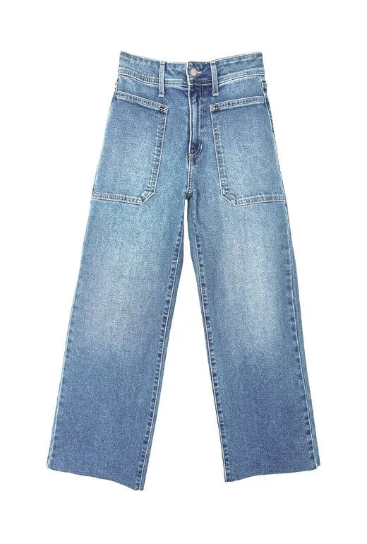 HighRiseWaist Non Irritating High Rise Sailor Jeans - Everyday Wash