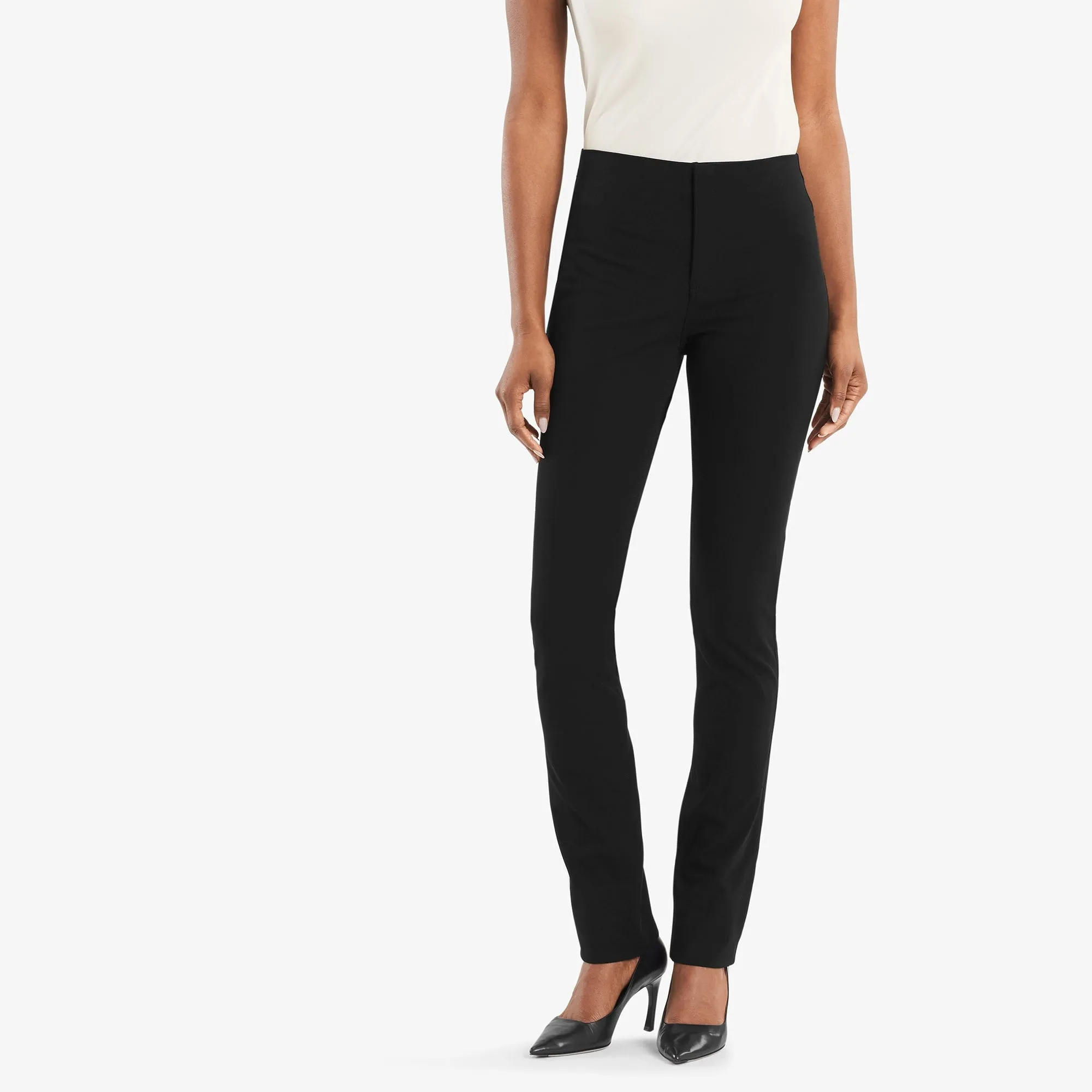 RibbedHemline Hockley Jean :: Black