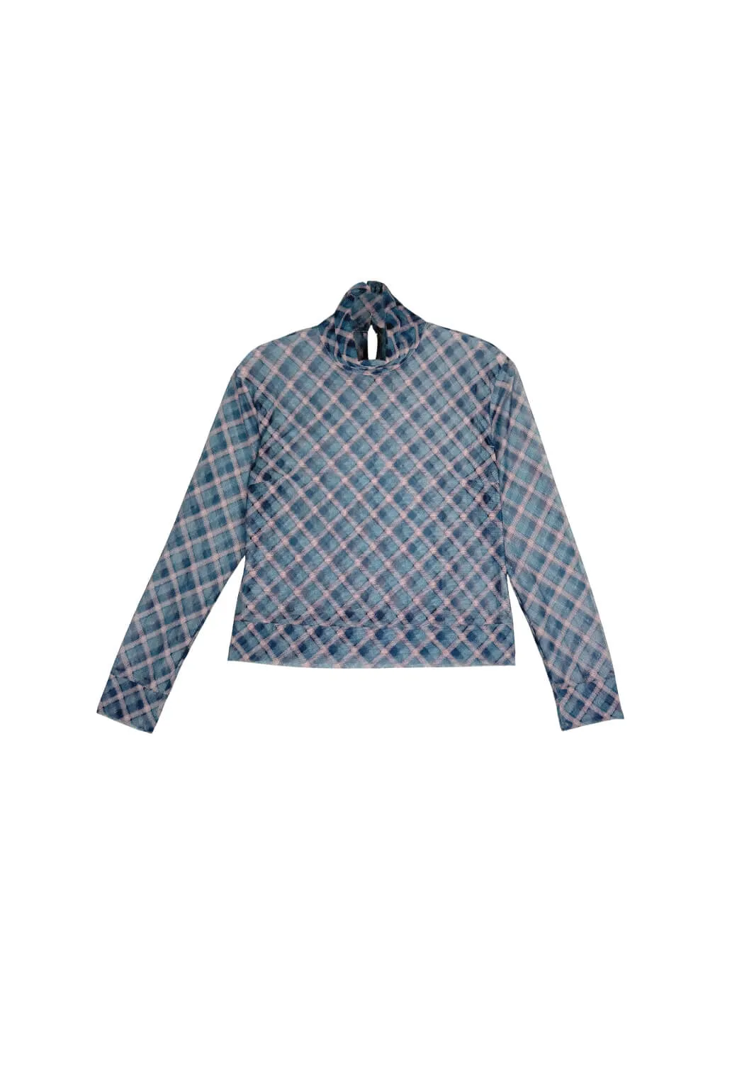 PuckerFree Surface Diane Turtleneck - Sheer Plaid