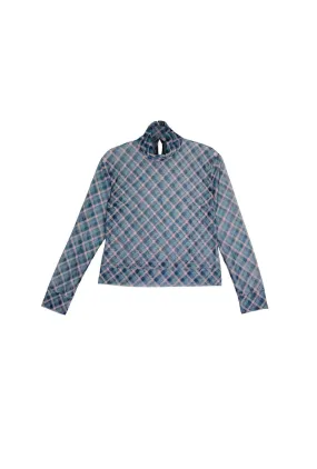 PuckerFree Surface Diane Turtleneck - Sheer Plaid