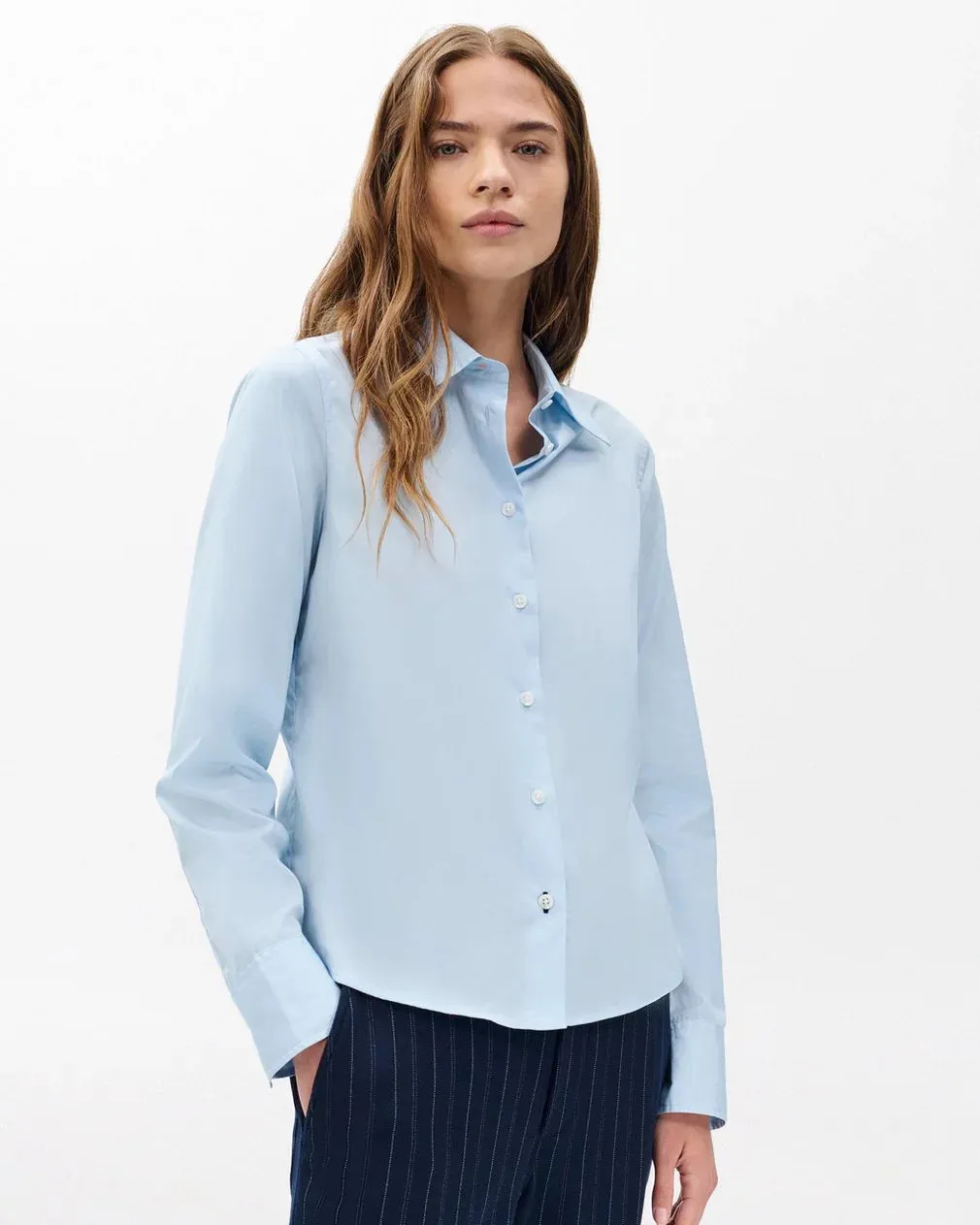 RAG & BONE DAYTON SHIRT HighElasticity Contrast Stitch Detailing