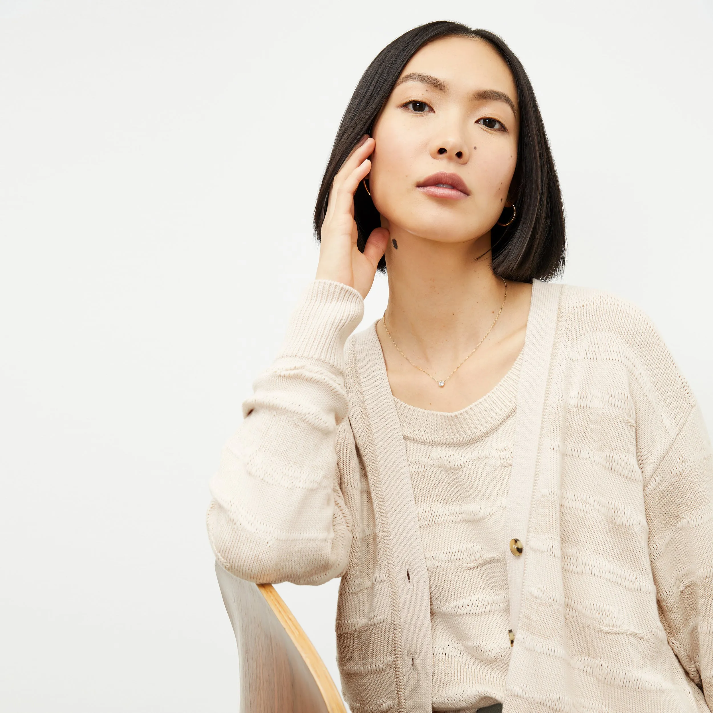 Jo Sweater - Drift Knit :: Moonbeam Winter Layer Tension Balanced Design