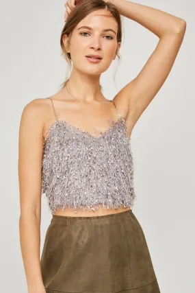 Soft Texture EasyCareMaterial Textured V-Neck Cropped Tank