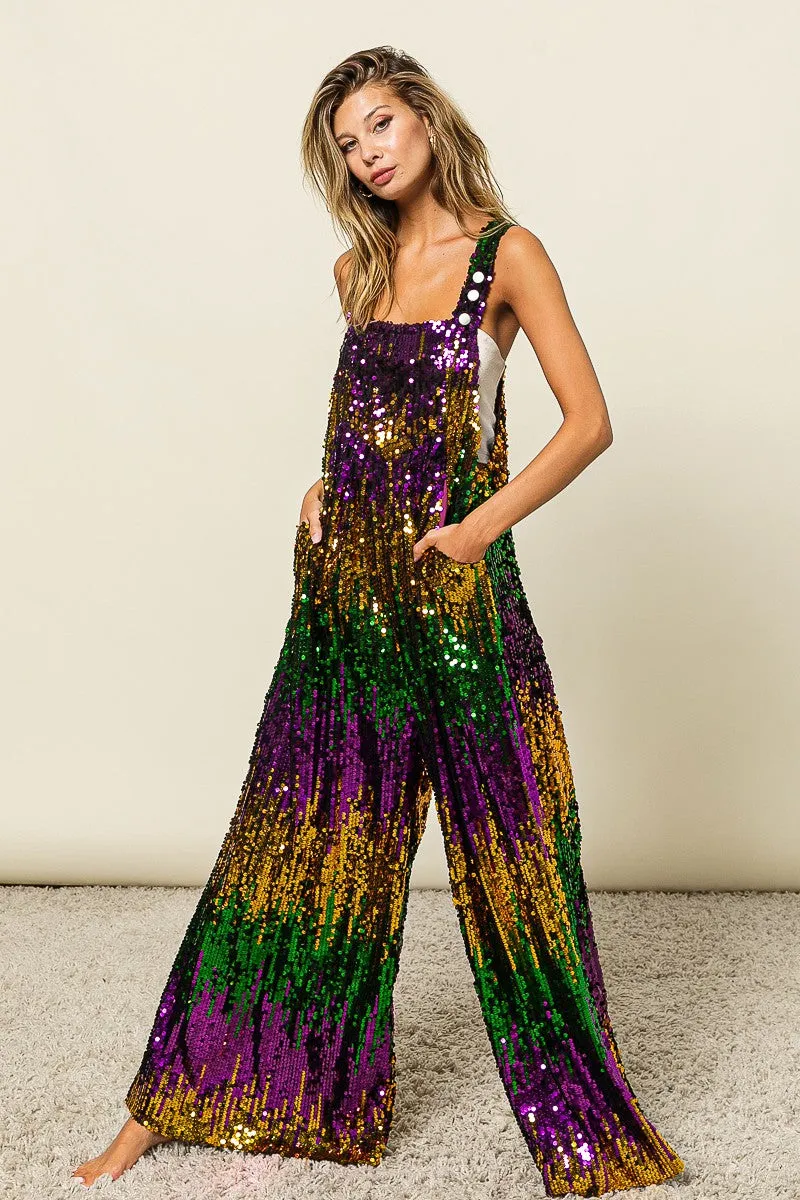 IB1130G-14 | MARDI GRAS COLOR BLOCK OVERALLS Work Comfort ReinforcedStitching