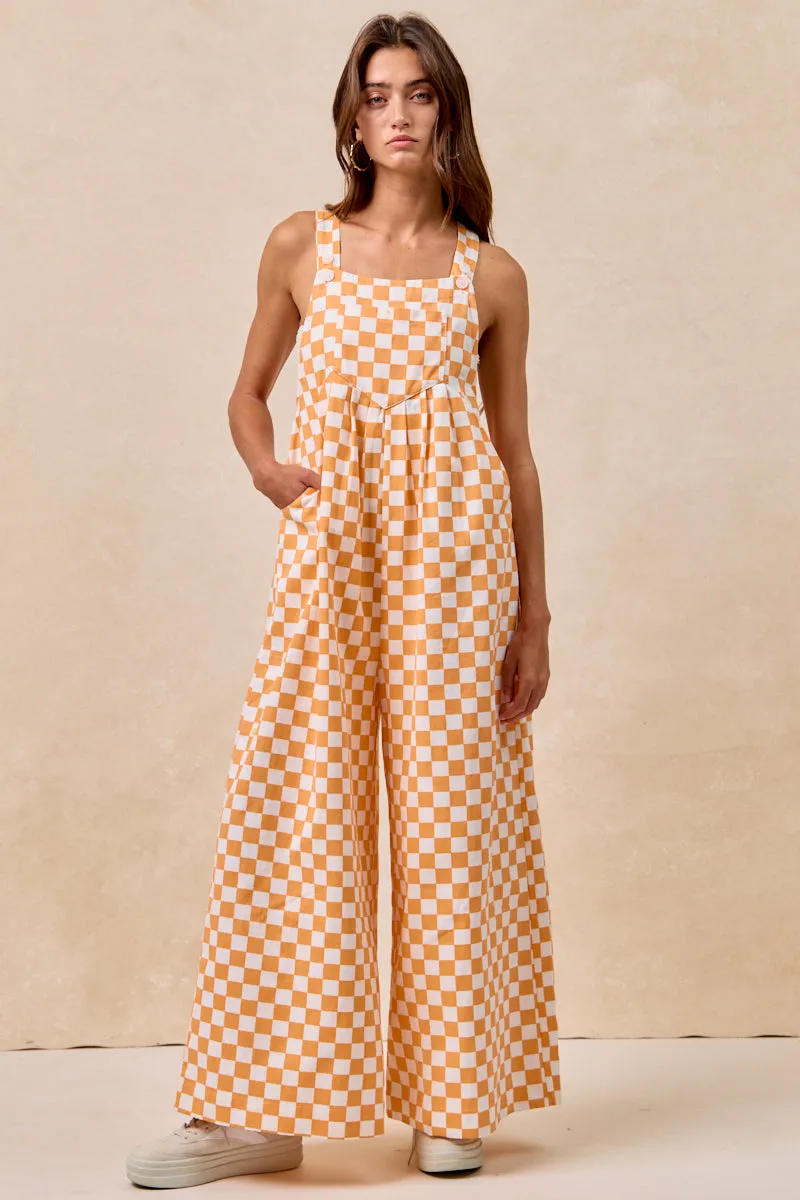 IB1130S-64 | GAMEDAY THEME PLAID PRINTED OVERALL WITH PLEATS Double Stitched Seams Thermal Insulation Layer