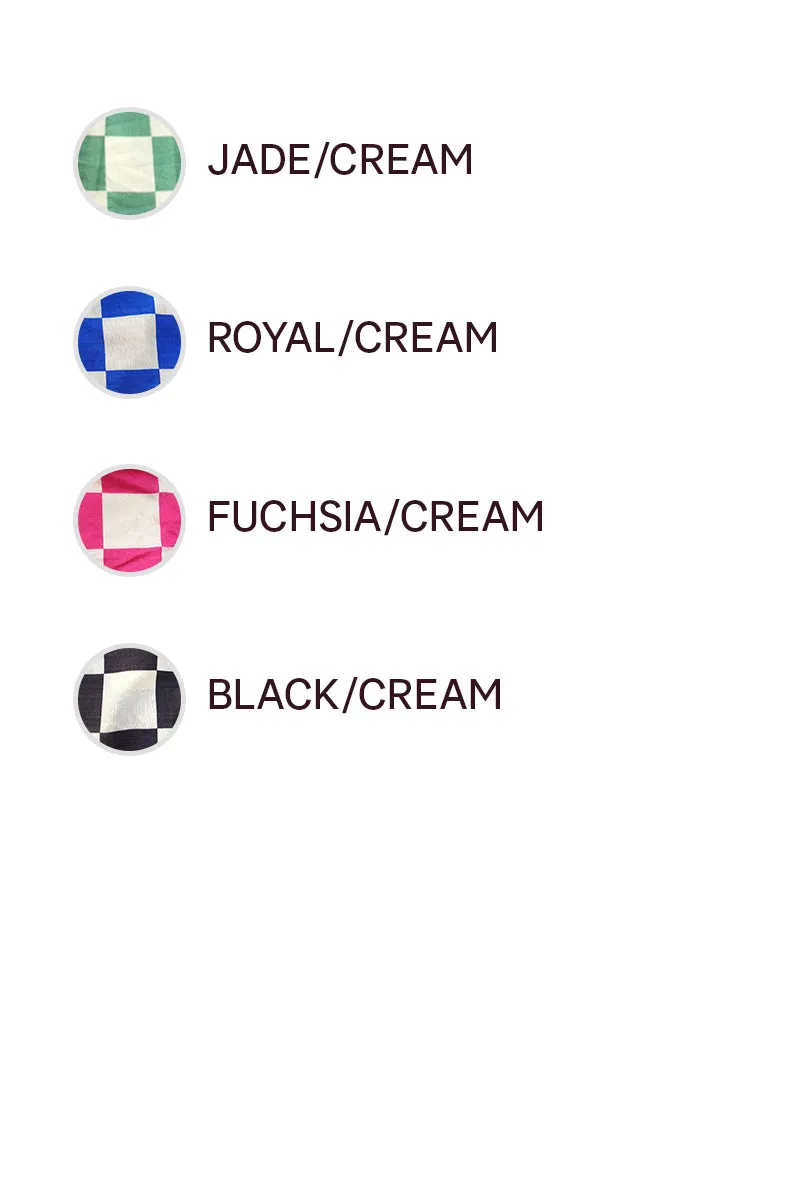 Anti Chafe Lining IB1693-01 | SHEER CHECKER PRINT PANTS