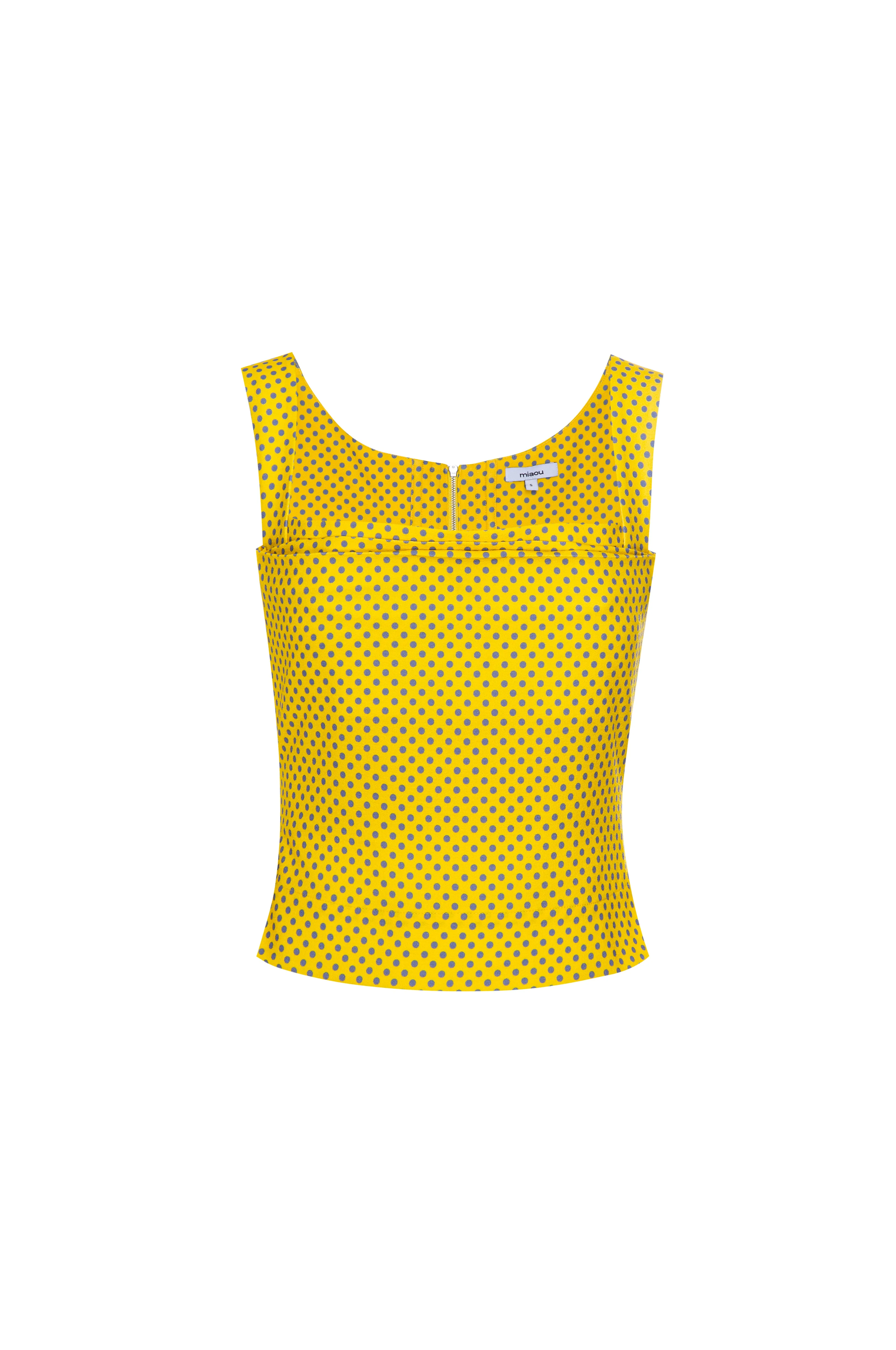 IMOGENE CORSET - YELLOW POLKA DOT EcoFriendlyMaterial DurableDoubleLayeredHem