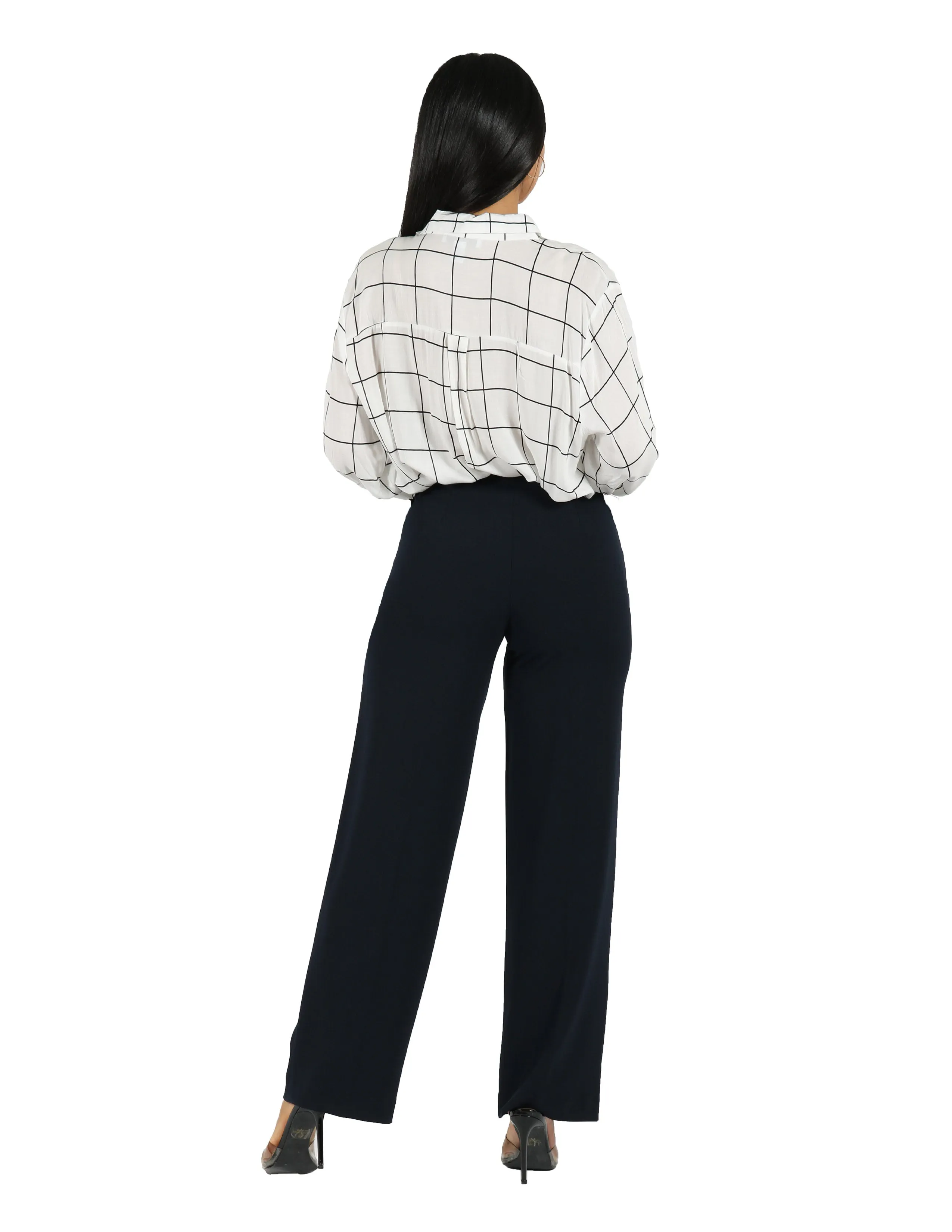 ResilientElasticBand Last Call Knit Crepe High Rise Culotte Sailor Pant