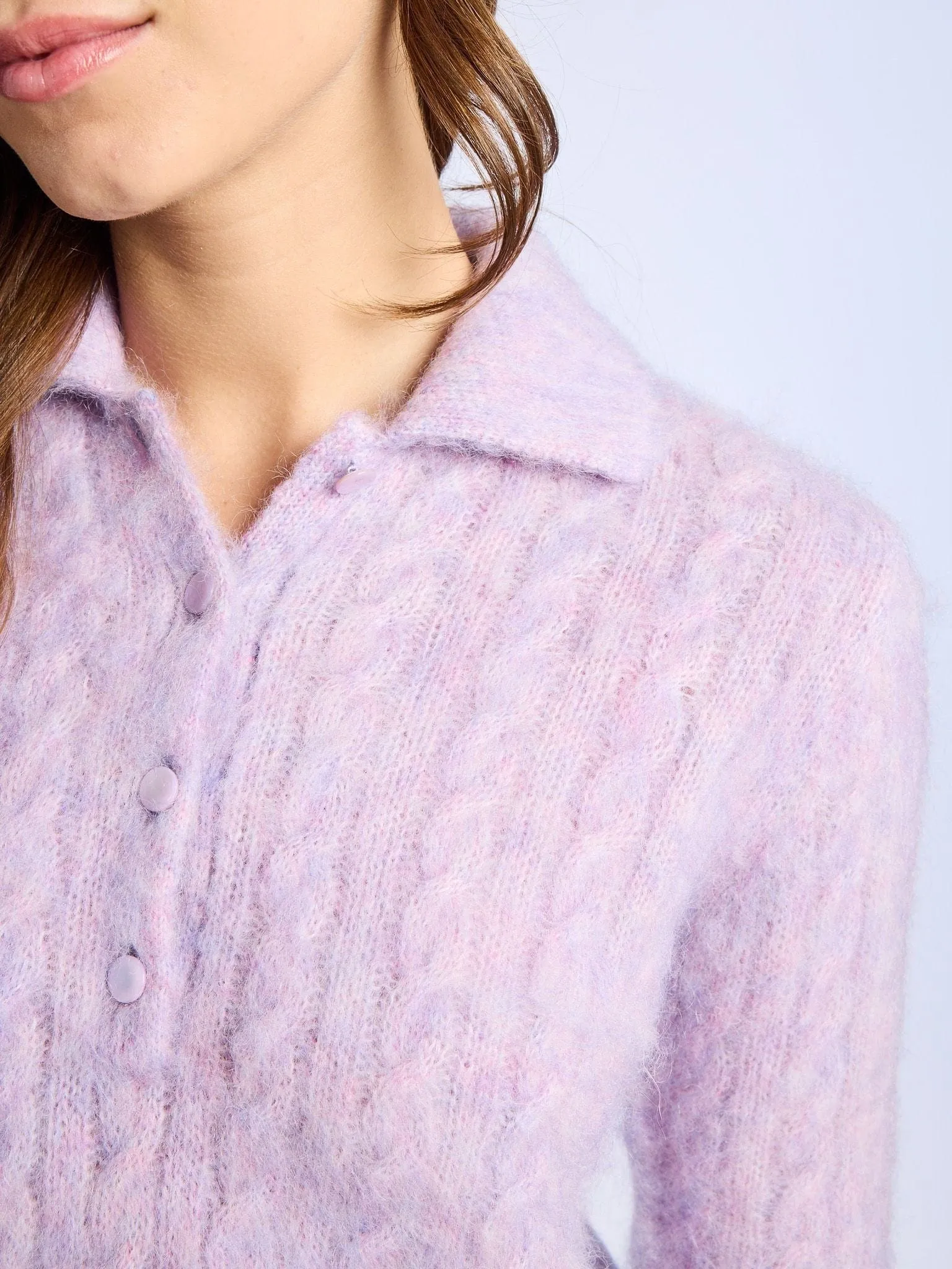 Ingrid Henley in Lilac Sweat Absorbent Inner Layer