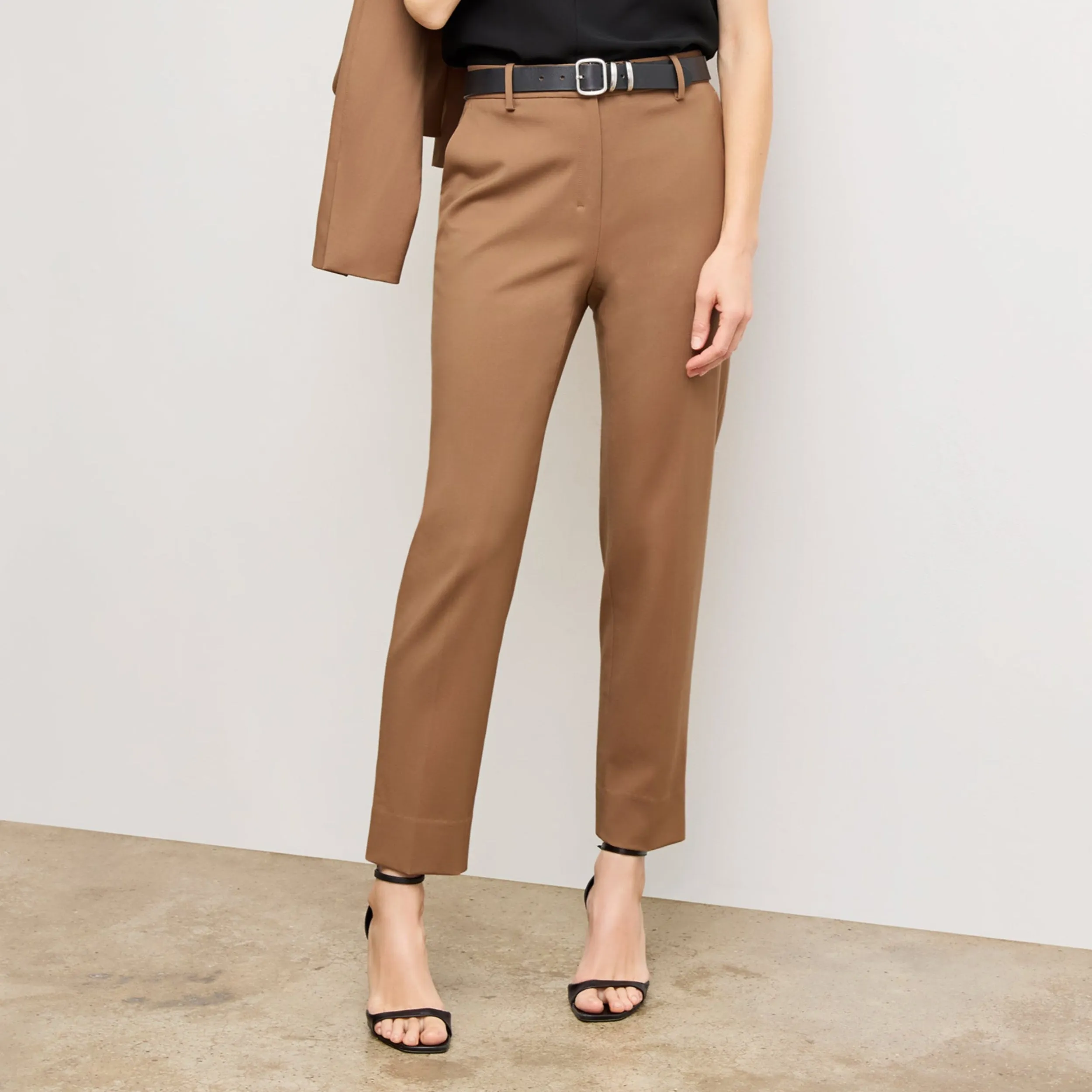 Innovative Look Mejia Pant - Washable Wool Twill :: Camel Layered Panel Construction Bohemian style