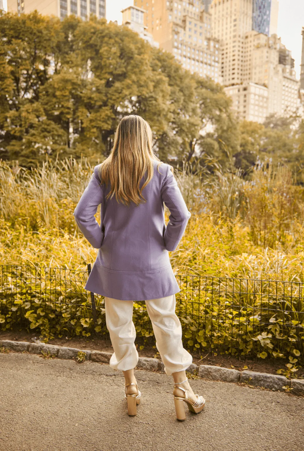 Buru x Tori Mellott Mod Coat - Brushed Lilac Daily Wear Jacket Quick Access Closures