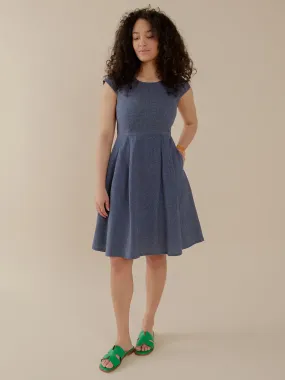TearResistantWeave Sporty Style Devonshire Dress - Blue Chambray