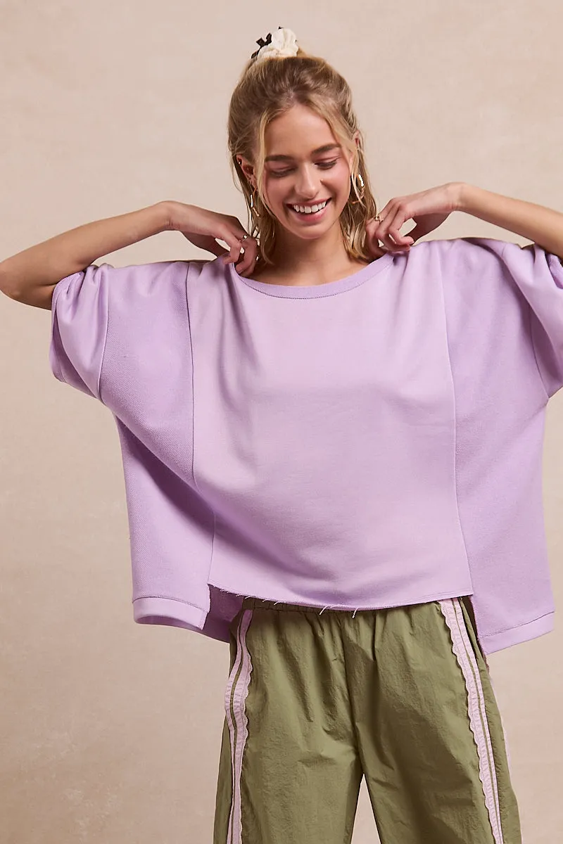 Strong Zip IP9419-01 | FRENCH TERRY REVERSE SIDE TOP