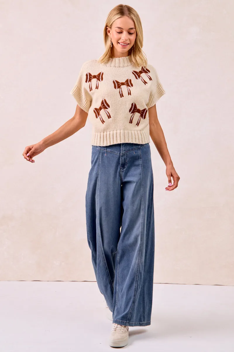 Simple Utility SnagFreeFabric IT1388K-31 | GAMEDAY THEME FOOTBALL RIBBON PATCHED TOP